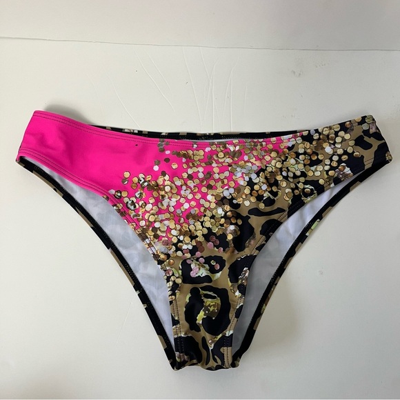 Shein Leopard Print and Pink 2 Piece Tankini XL - Picture 2 of 8